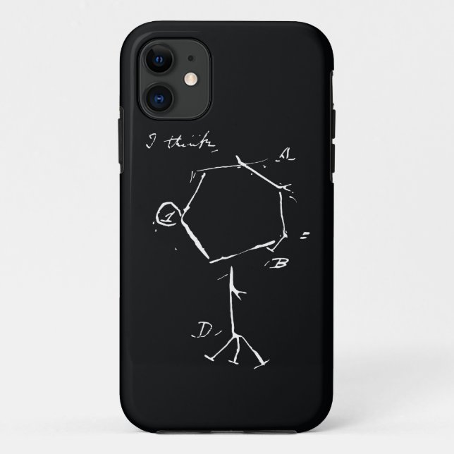 Coques Case-Mate iPhone IPhone Je-pensent (Dos)