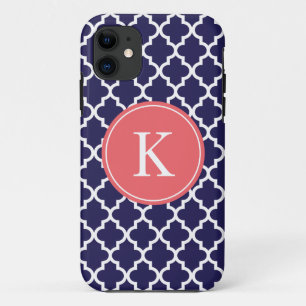Coque Case-Mate Pour iPhone iPhone marocain de corail 5 du monogramme Apple