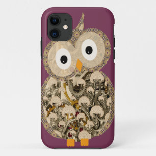 Coques Pour iPhone iPhone mignon de hibou de Steampunk 5 couvertures