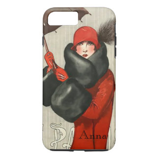 Coque iPhone 7 Plus iPhone parisien d'image de mode d'art déco 7/8 cas