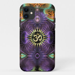 Case-Mate iPhone Case iPhone pourpre 5 de NewAge Aum de fractales