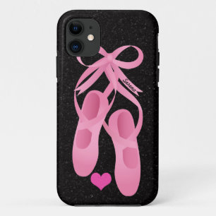 Coques Pour iPhone iPhone rose de ballet de monogramme 5 cas