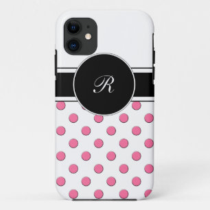 Coque Case-Mate Pour iPhone iPhone rose de monogramme 5 cas