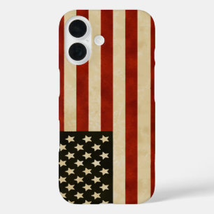Coques iPhone 16 iPhone vintage American Flag