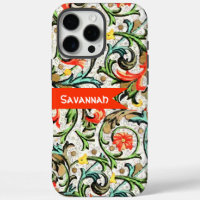 Iphone Vintage Damask Tourbillonnant personnalisé