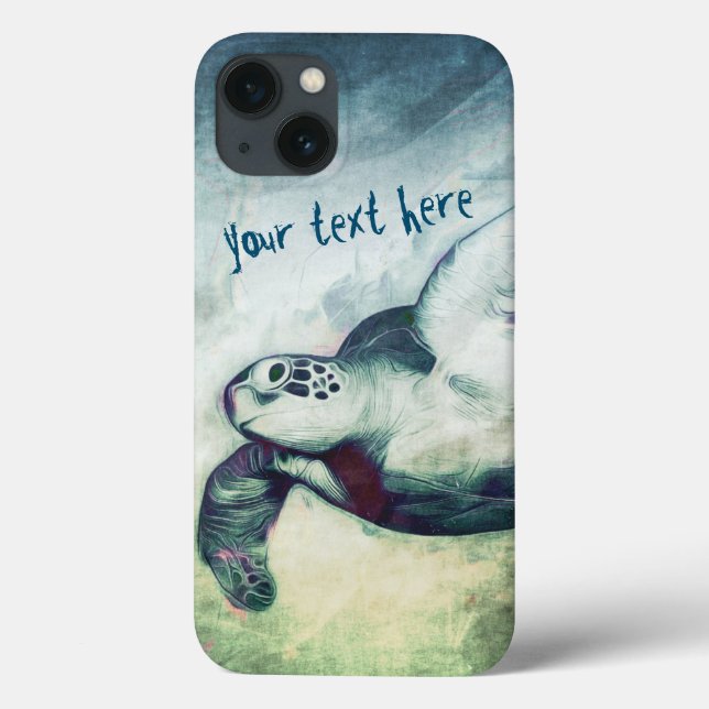 Coques Case-Mate iPhone iPhone volant des tortues de mer verte | 6/6 cas (Verso)