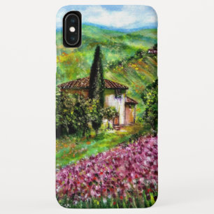 Coque Case-Mate Pour iPhone IRISES EN Toscane, Champs de fleurs violettes pays