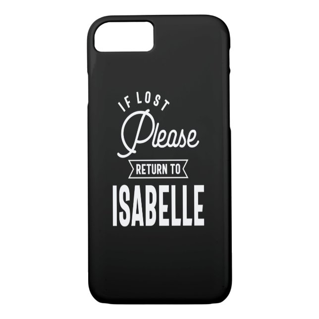 Coques Case-Mate iPhone Isabelle Nom personnel Anniversaire Cadeau (Dos)