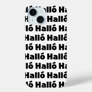 Coque Pour iPhone 15 Islandais Halló { Hello ) Íslenska