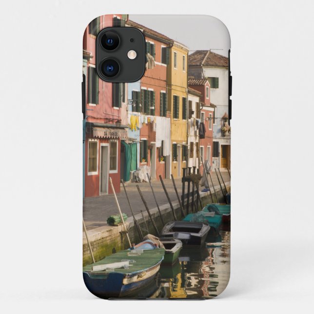 Coques Case-Mate iPhone Italie, Burano. Maisons colorées de la ligne a (Dos)