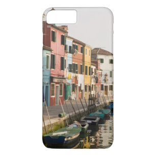 Coque Case-Mate Pour iPhone Italie, Burano. Maisons colorées qui bordent un