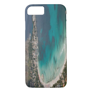 Coque iPhone 8/7 Italie, Sicile, Mondello, vue sur la plage depuis