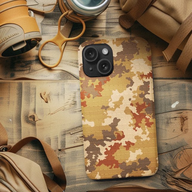 Coques Case-Mate iPhone Italien Camo Desert Brown unique Motif de fret (Italian Camo Desert Brown Unique Cargo Pattern Case-Mate iPhone Case)