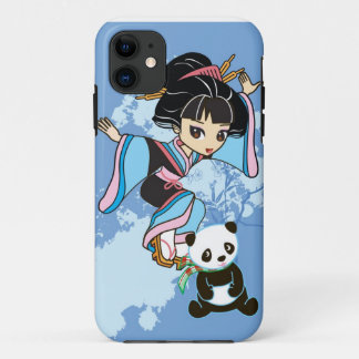 Etui iPhone Case-Mate Izumi la fille et le panda de Chibi de geisha de