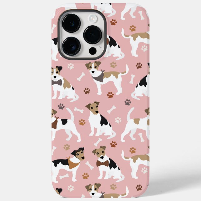 Coques Case-Mate iPhone Jack Russell Terrier Patrouilles et os (Verso)