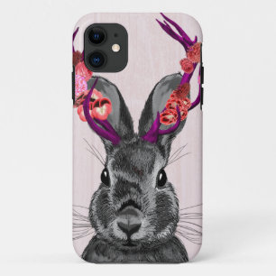 Etui iPhone Case-Mate Jackalope avec les andouillers roses 2