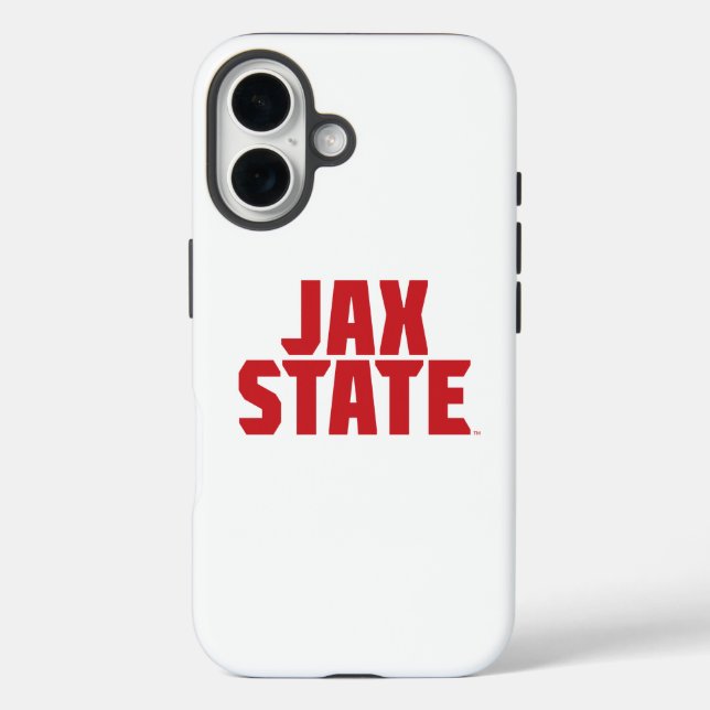Coques Case-Mate iPhone Jacksonville State University JAX STATE Bold Red (Verso)