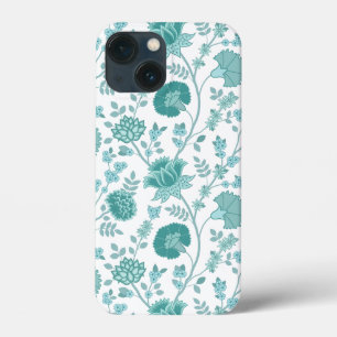 Case-Mate iPhone Case Jacobean Floral Big Motif Tee sur blanc