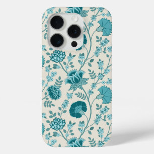 Coque iPhone 15 Pro Jacobean Floral Big Motif Tee sur Crème