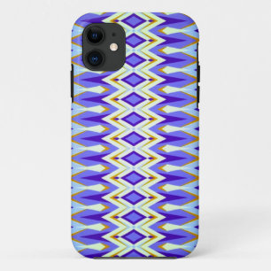 Case-Mate iPhone Case Jacquard Motif géométrique bleu, orange et blanc