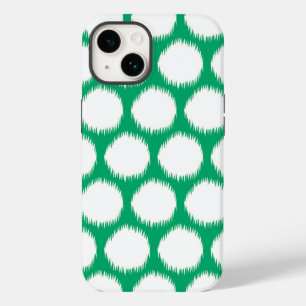Coque Pour iPhone 14 Jade Asian Moods Ikat Dots