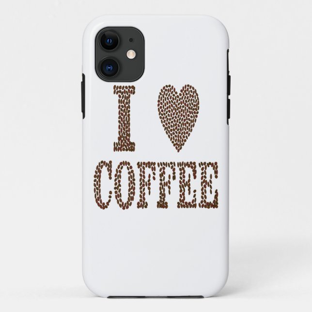 Coques Case-Mate iPhone J'adore le café (Dos)