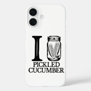 Coques iPhone 16 J'adore les concombres marinés - Concombre mariné 