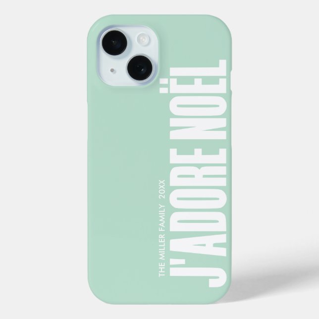 Coques Case-Mate iPhone J'adore Noël ! (Verso)