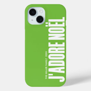 Coque Pour iPhone 15 J'adore Noël!