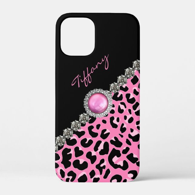 Coques Case-Mate iPhone Jaguar rose brillant Imprimer iPhone (Verso)