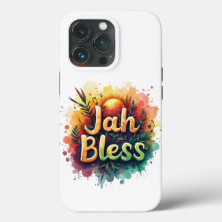 Case-Mate iPhone Case Jah Bless Reggae Art Watercolor Rasta Vibes