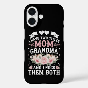Coques iPhone 16 J'Ai Deux Titres Maman Et Grand-Mère Mignonne Fête