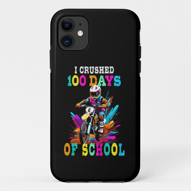 Coques Case-Mate iPhone J'ai écrasé 100 jours d'école Motocross (Dos)