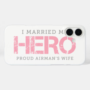 Coques iPhone 16 Plus J'ai épousé mon héros - la femme d'Airman