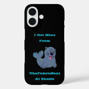 Coques iPhone 16 J'Ai Obtenu Le Mien Du Sceau De Tissu À Zazzle