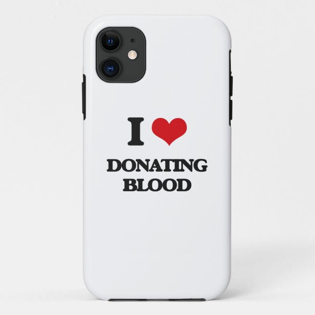 Coques Case-Mate iPhone J'aime donner le sang (Dos)