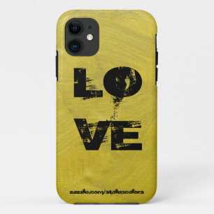 Coque iPhone 11 J'aime Iphone Noir Et Or