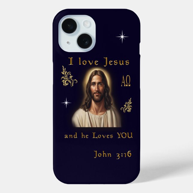 Coques Case-Mate iPhone J'aime Jésus (Verso)