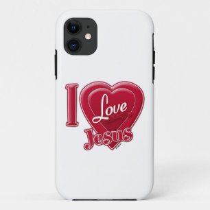 Case-Mate iPhone Case J'aime Jésus Coeur Rouge
