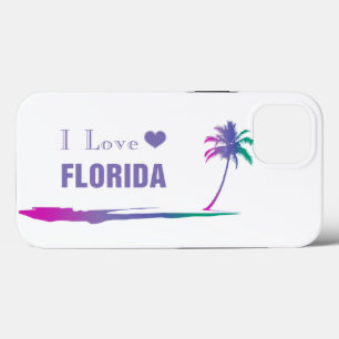 Case-Mate iPhone Case J'Aime La Floride Colorée Violet