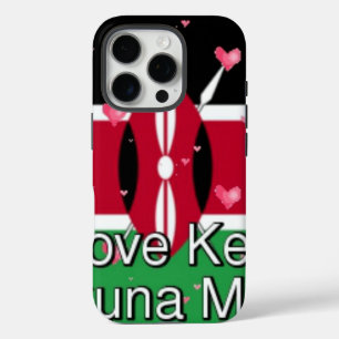 Coques iPhone 16 Pro J'aime ! Le Kenya Hakuna Matata