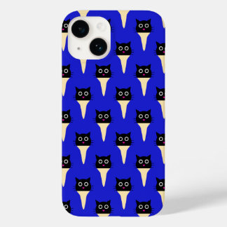 Coque Pour iPhone 14 J'aime les chats et la crème glacée Coque-Mate coq