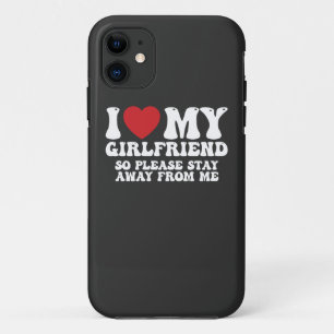 Case-Mate iPhone Case J'aime ma petite amie alors s'il vous plaît restez