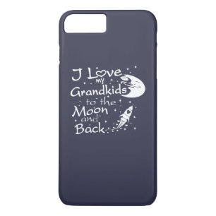 Case-Mate iPhone Case J'aime mes GrandKids à la lune et au dos