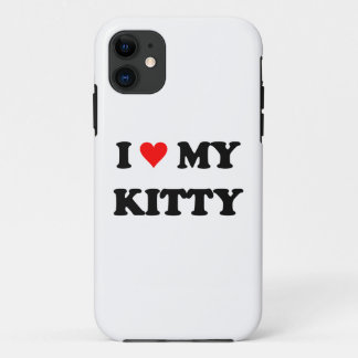 Coque iPhone 11 J'aime mon chaton