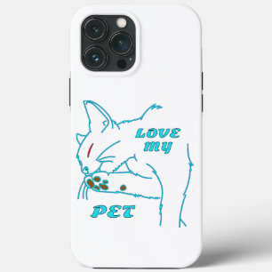 Case-Mate iPhone CASE J'AIME MON CUTE AQUA PET CAT