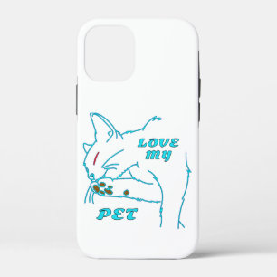 Case-Mate iPhone CASE J'AIME MON CUTE AQUA PET CAT