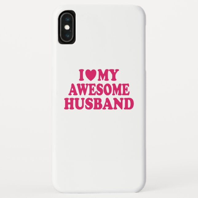 Coques Case-Mate iPhone J'Aime Mon Étonnant Mari (Dos)