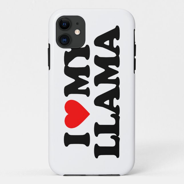 COQUES Case-Mate iPhone J'AIME MON LAMA (Dos)