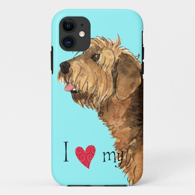 Coques Case-Mate iPhone J'aime mon Otterhound (Dos)